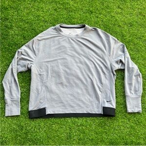 Nike Heather Gray Long Sleeve Tee